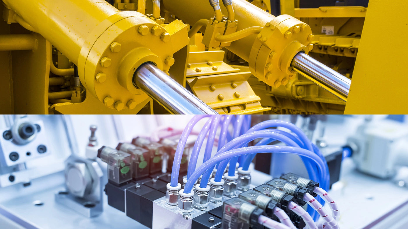 What is the difference between Pneumatic and Hydraulic