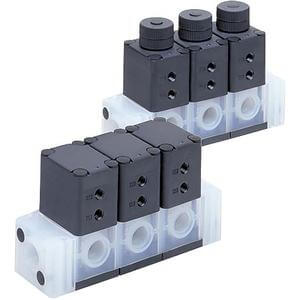LLA*A, Manifold Base for LVA Series Valve, Stacking Type