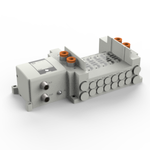 SS5Y5-12S, 5000 Series Manifold for Series EX250 Integrated (I/O) Serial Transmission System (IP67)
