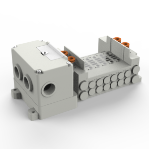 SS5Y5-12S4, 5000 Series Manifold for Series EX126 Integrated (Output) Serial Transmission System (IP67)