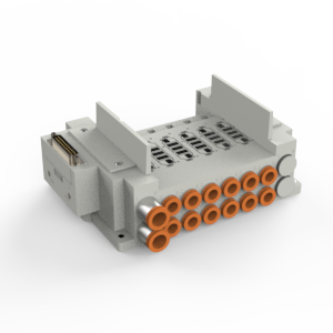 SS5Y7-10/11, 7000 Series Manifold, D-sub Connector, Flat Ribbon Cable, PC Wiring System (IP40)