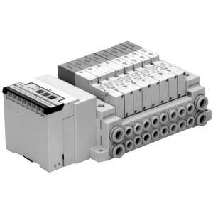 SS5V3-10S3, 3000 Series, Tie Rod Base Manifold, Dedicated Output Serial Wiring (for EX120)