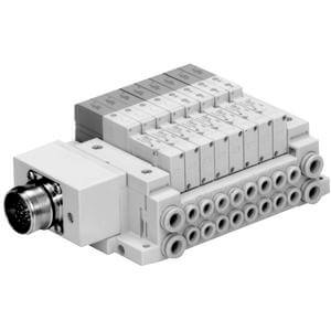 SS5V3-W10C, 3000 Series, Tie Rod Base Manifold, Circular Connector