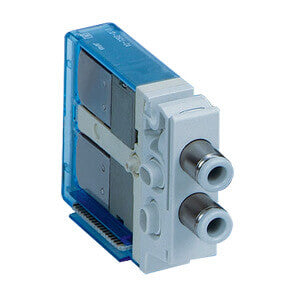 V1*0, 3 Port Solenoid Valve for VV100, D-sub Connector, Plug-in Type