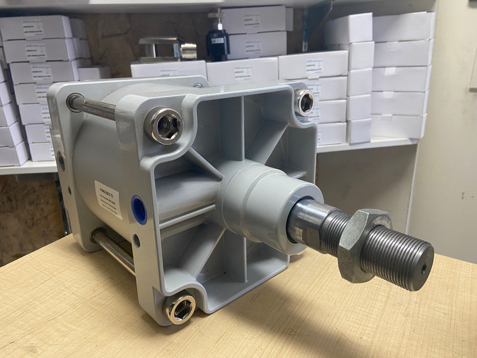 HAK Pneumatic DNG Series ISO 15552 Air Cylinder – 200mm Bore, Magnetic, Double Acting, ISO 6431 Standard Pneumatic Cylinder