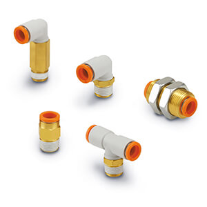 KQ2, One-touch Fitting, Inch Size Tube, M, R Connection Thread