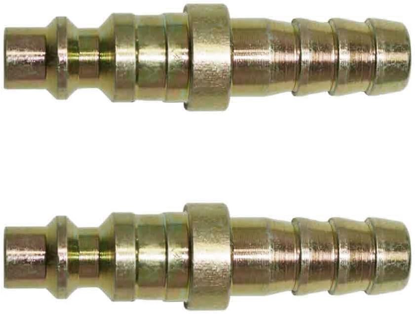 HAK Pneumatic 1/4" Body x 1/4" Hose ID Barb Industrial Interchange Nipple Steel