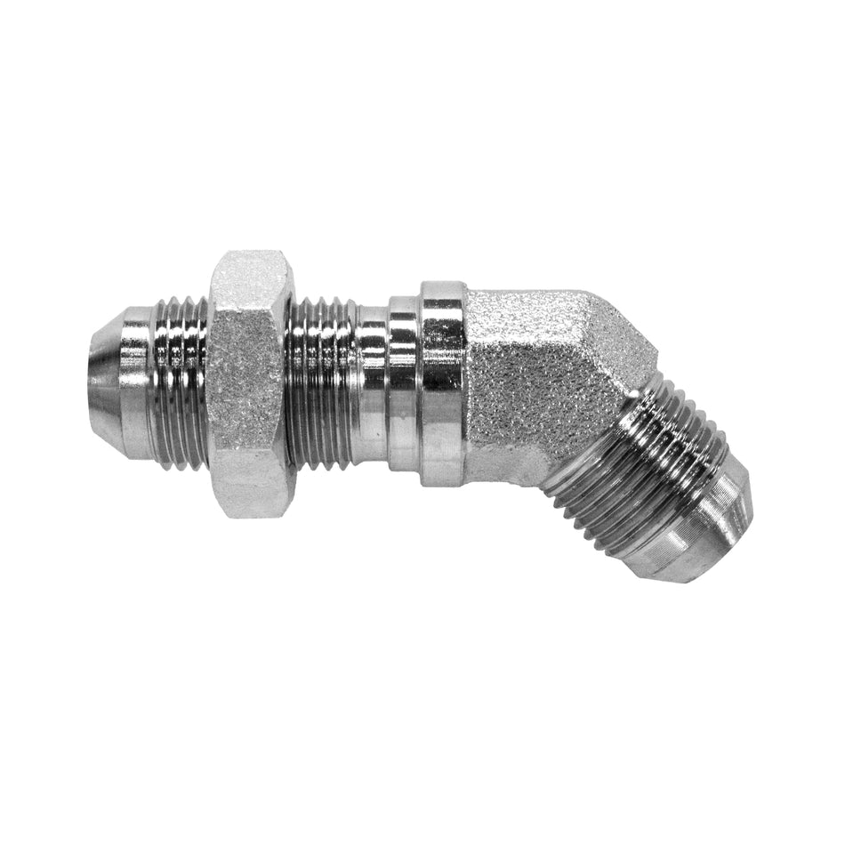 HAK Hydraulic JIC Bulkhead 45 Elbow