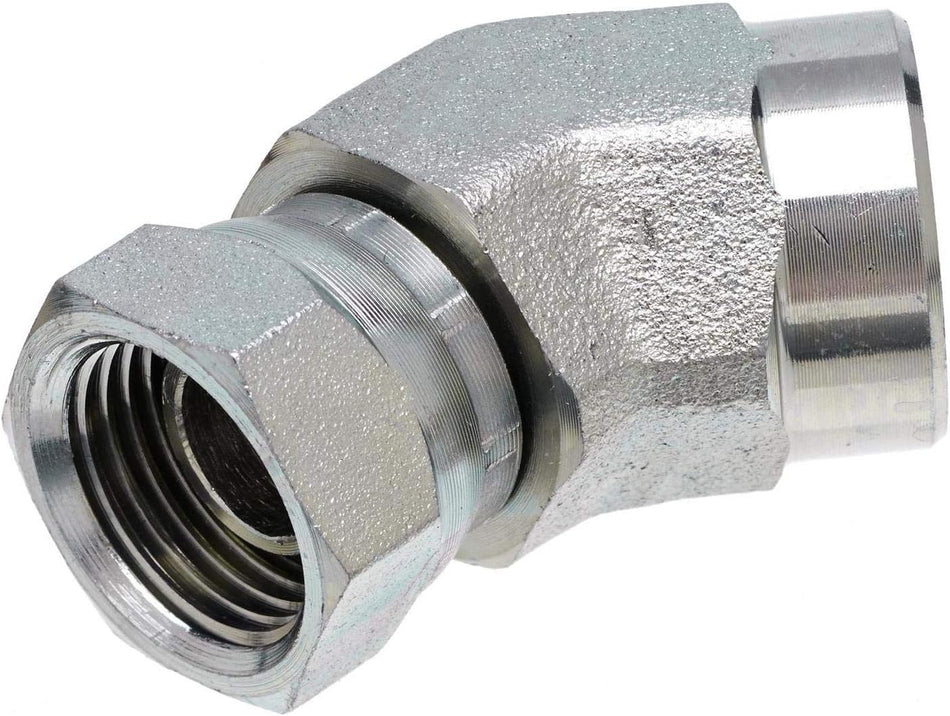 HAK Hydraulic FEMALE PIPE X FEMALE PIPE SWIVEL 45° Elbow