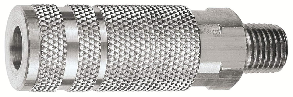 HAK Pneumatic 1/4" Body x 1/4" NPT Lincoln Male Interchange Quick Coupler Steel