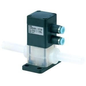LVD-T, 2 Port, High Purity Chemical Valve, Integral Tubing Type