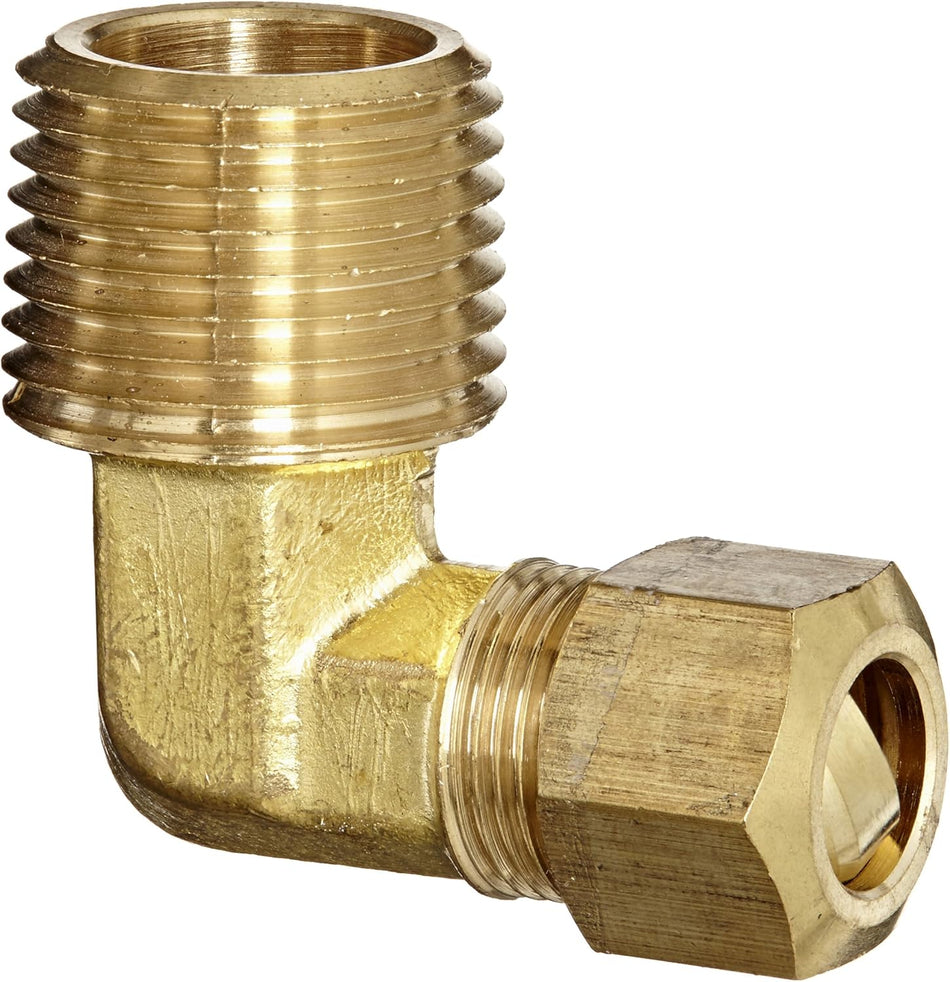 HAK Pneumatic brass compression 90° Elbow to male Pipe (NPT) connector