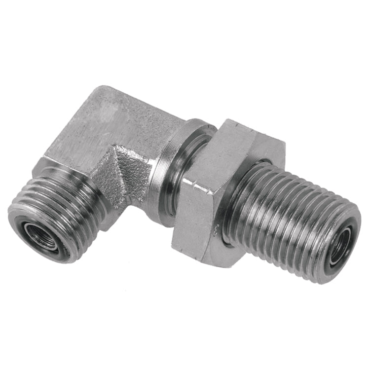 HAK Hydraulic ORFS Bulkhead Elbow