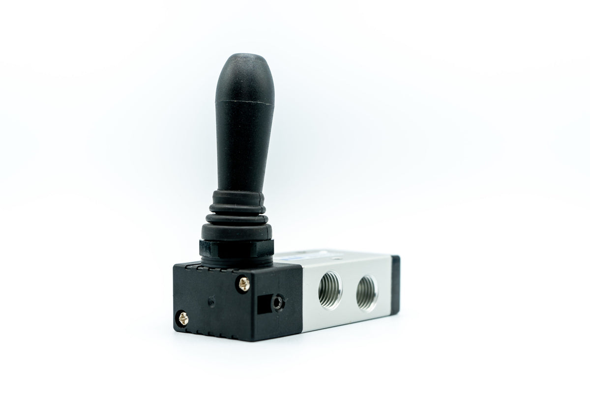 Hand Lever Spring HAK Pneumatic (4 Way / 2 position / 5 port) Hand Lever Spring Return V ...