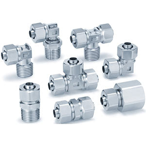 KFG2-F Stainless Steel 316 (FDA Compliant) Insert Fittings, Inch Size (NPT Thread)