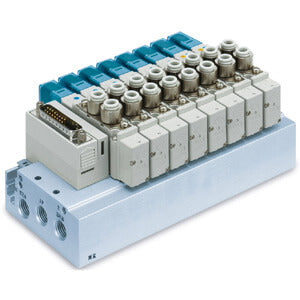 SS5Y7-52, 7000 Series Manifold, D-sub Connector, Flat Ribbon Cable, PC Wiring (IP40)