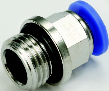 HAK Pneumatic EPC SERIES Push to Connect Straight Fitting Imperial Tube x BSPP (G) Male