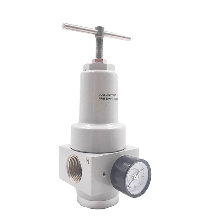 HAK Pneumatic Regulator 3/4" NPT (Inlets/Outlets), 7.25-500 PSI Adjustable Range, Single Gauge (QTYH-20)