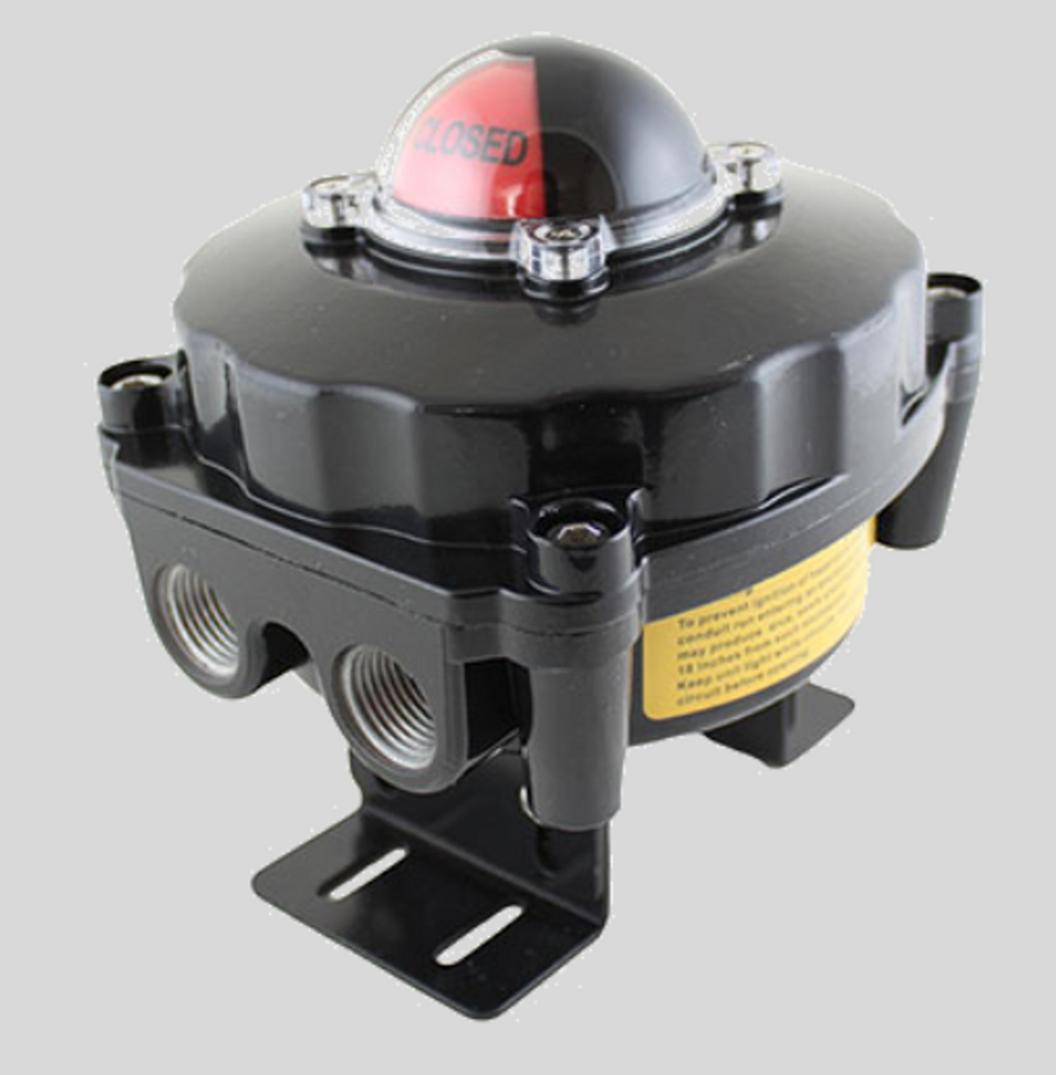 H.A.K. Pneumatic Visual Position Indicator & Explosion-Proof Limit Switch Box for Rotary Actuator NPT 2-3/4"