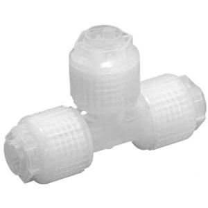 LQ1T-S, High Purity Fluoropolymer Fitting, Space Saving, Union Tee