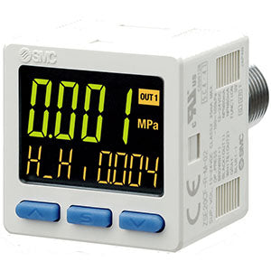 ZSE20C(F)-L, Digital Vacuum Sensor, 3 Screen IP65 with IO-Link