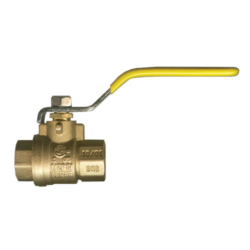 HAK Pneumatic Full Port Standard Brass Ball Valve (C.S.A. Approved)