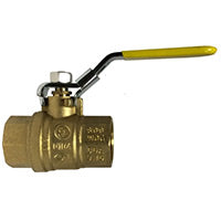 H.A.K. Pneumatic Full Port Standard Brass Ball Valve With Locking Handle (C.S.A. Approved)