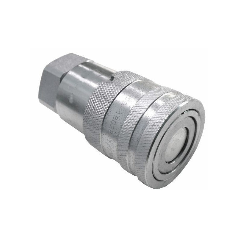 HAK Hydraulic ISO 16028 Flushface Coupler 1/4" Body x 1/4" Female NPTF Pipe Thread