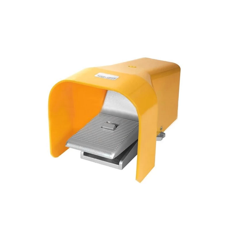 HAK pneumatic (4 Way / 5 Port / 2 Position) Locking pneumatic Foot Valve with Guard, NPT 1/4" (4F210-08LG)