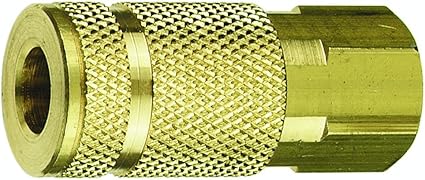 HAK Pneumatic 1/4" Body x 1/4" NPT Tru-Flate Female Interchange Quick Coupler Steel