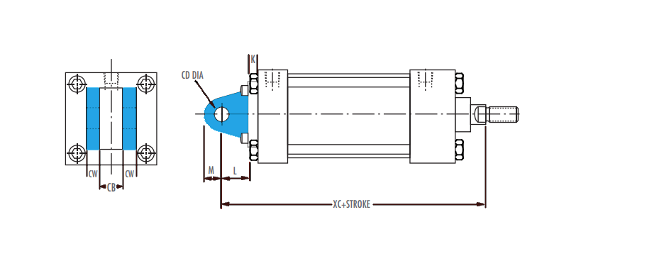 Detachable Clevis Mount with pin (NFPA MP1)