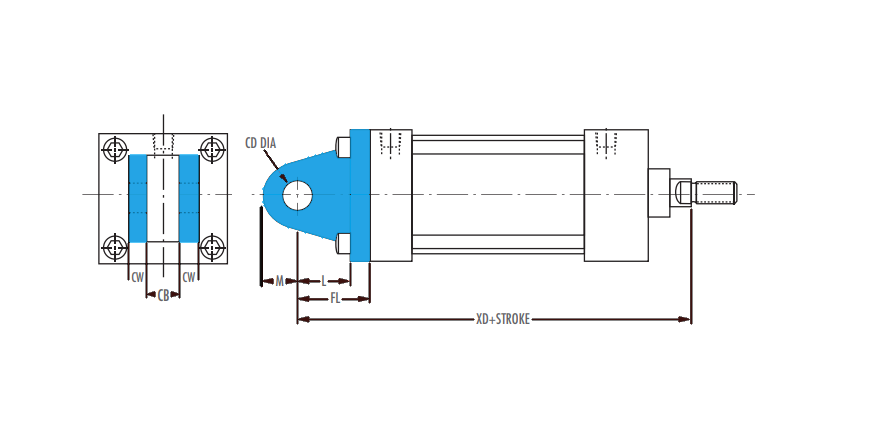 Detachable Clevis Mount with pin (NFPA MP2)