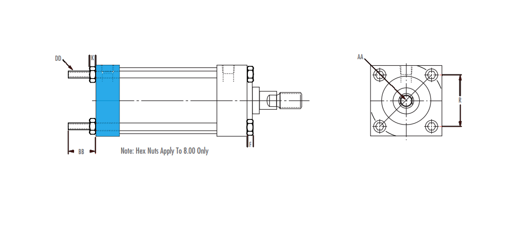 Tie Roads Extended Cap End (NFPA MX2)