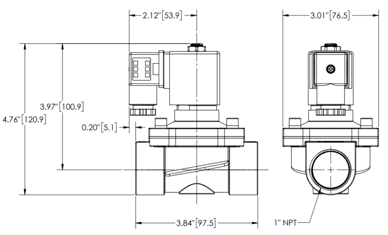 Stainless Steel Solenoid Valve (2W/2P) NPT 1